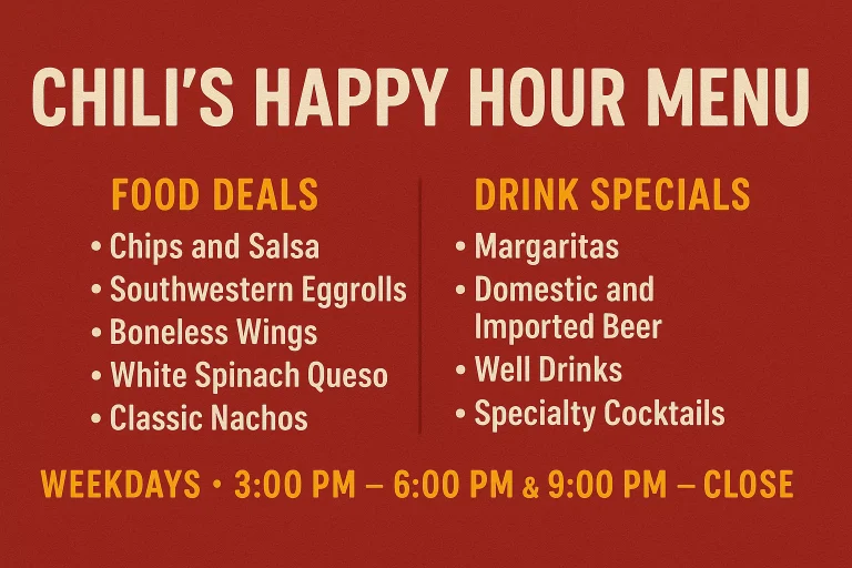 Chilis Happy Hour