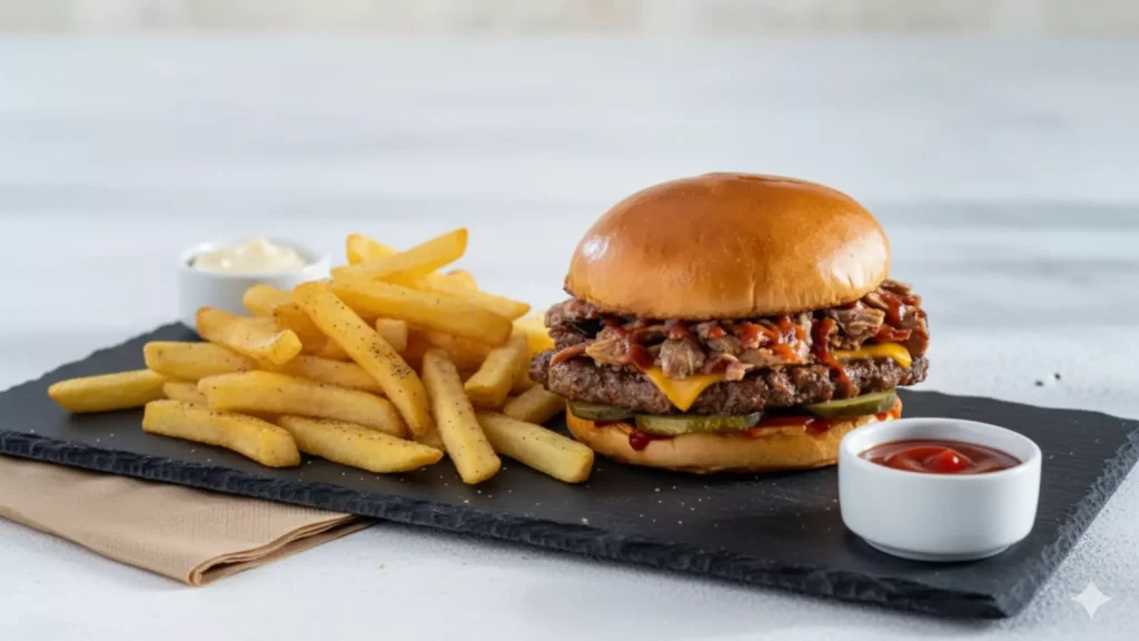 Chilis bbq brisket burger