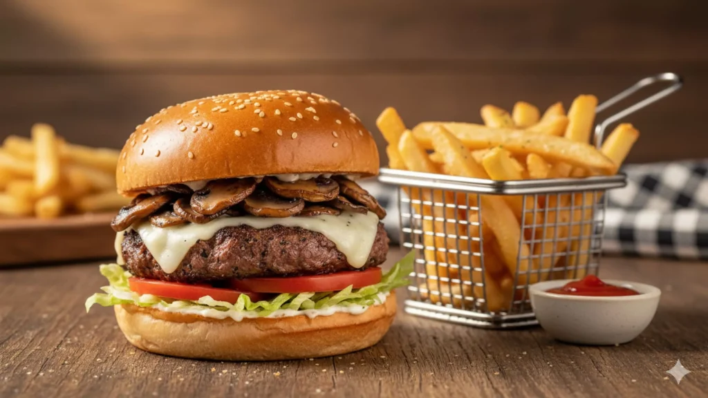 Chili's Mushroom Swiss Burger*